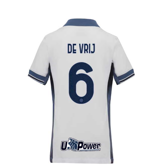 im nike kids away stadium jersey 202425 – 6 stefan de vrij Collection | Authentic Inter Milan Shirts