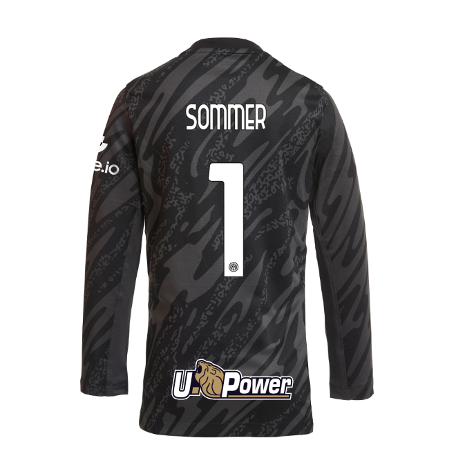 im nike kids goalkeeper home kit shirt 202425 – 1 yann sommer Collection | Authentic Inter Milan Shirts