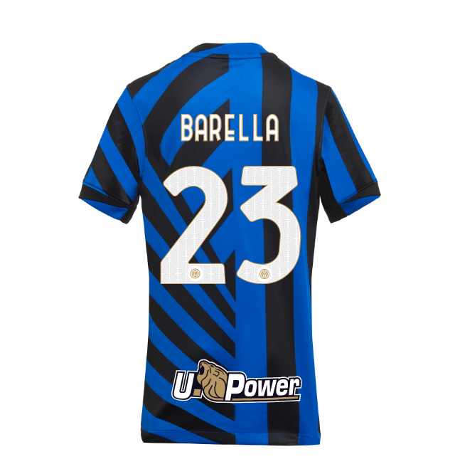 im nike kids home stadium jersey 202425 – 23 nicolò barella Collection | Authentic Inter Milan Shirts