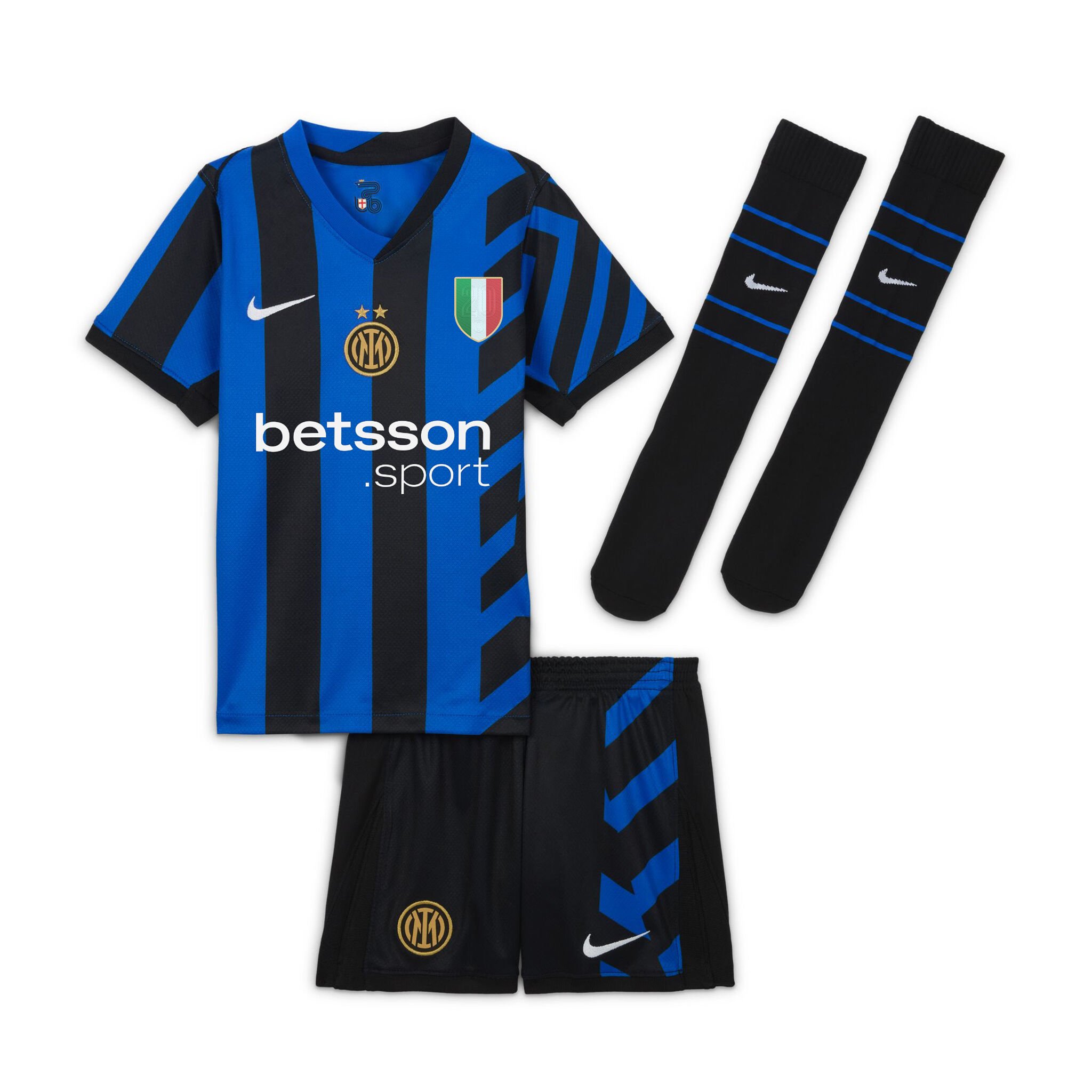 im nike kids minikit home 202425 with custom printing Collection | Authentic Inter Milan Shirts